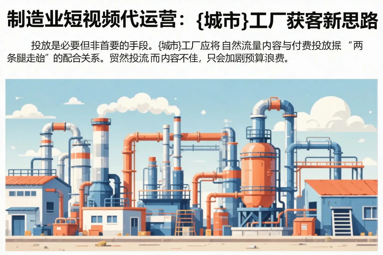 制造业短视频代运营:同仁工厂获客新思路